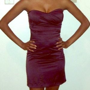 Royal purple cocktail dress