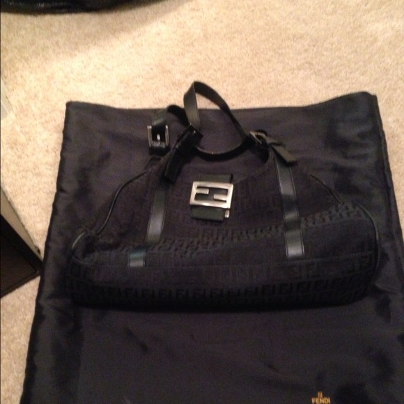 Black Fendi Handbag with dust bag.