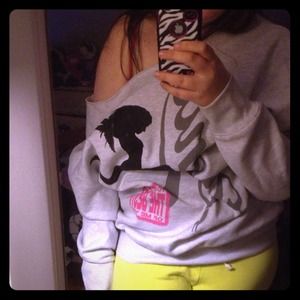 Off the shoulder dance sweater