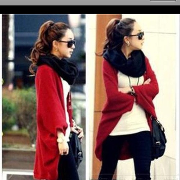 Reserved for @tiffanyleigh20 Loose Cardigan red