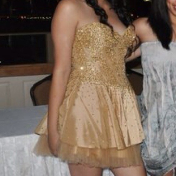 Gold Sequin Dress - Picture 1 of 4