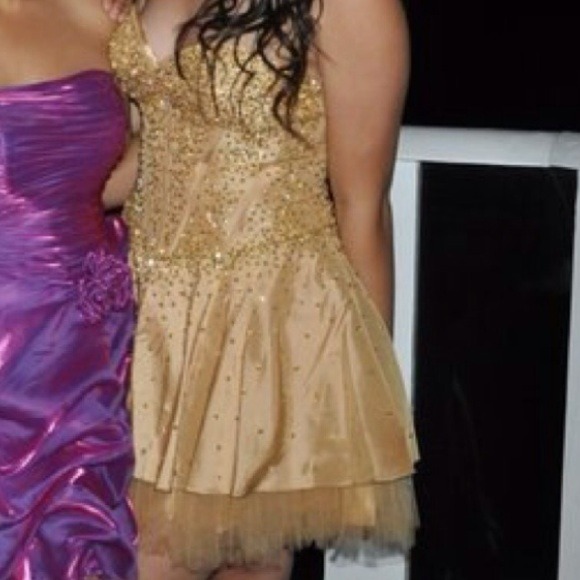 Gold Sequin Dress - Picture 2 of 4