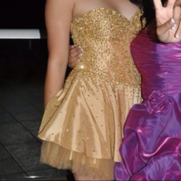 Gold Sequin Dress - Picture 3 of 4