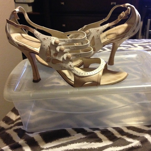 Christian Dior open toe pump sandal