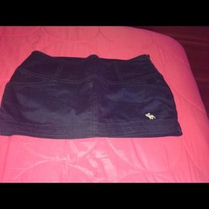 Dark blue mini skirt