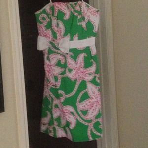 Lilly Pulitzer strapless dress - size 2