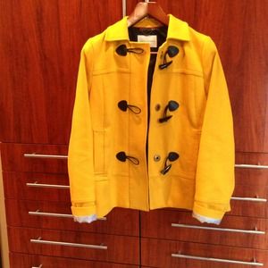 Size L Banana Republic Coat, mustard colored
