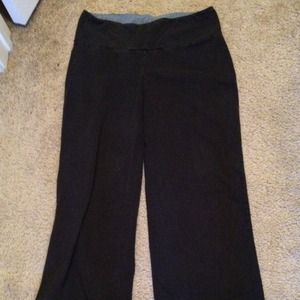 Firm control wrist band black yoga pants