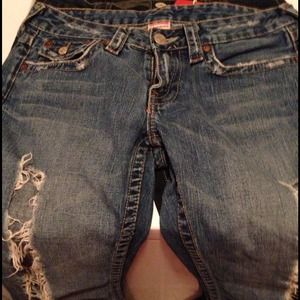 True religion ripped jeans