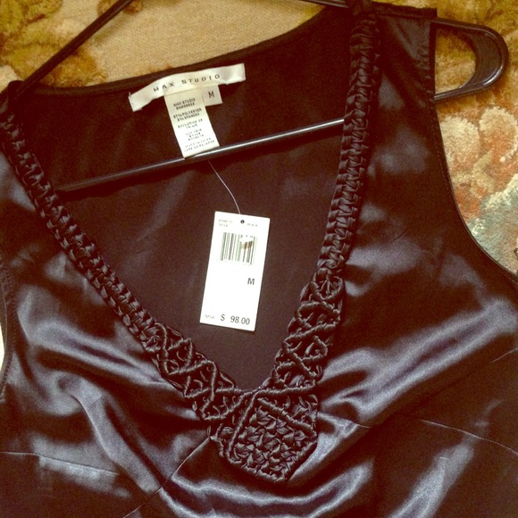 Max Studio Black Sleeveless Top