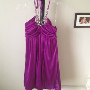 ❗️traded❗️Purple cocktail dress