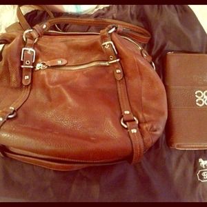 Coach handbag with wallet