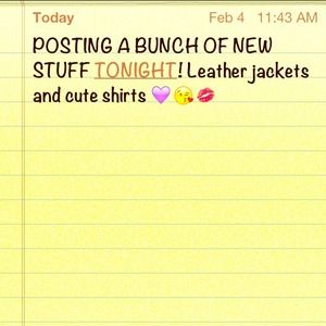 Leather jackets, pants, tops, shoes !
