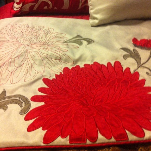 King size comforter set W/curtains