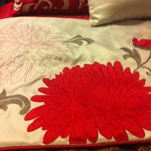 King size comforter set W/curtains