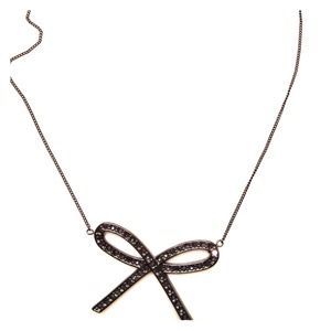 Black bow necklace- RESERVED