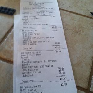 Packages shipped 💢expected delivery date 02/07/13