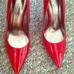 Size 8 Red Aldo Pumps. Hardly worn