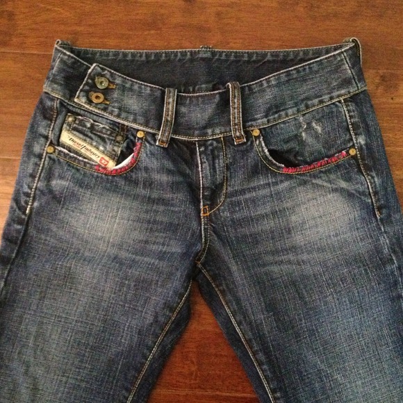 Italian Diesel Low Rise Jeans Boot Cut - Picture 1 of 4