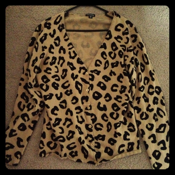 George Leopard Cardigan