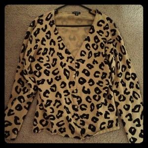 George Leopard Cardigan