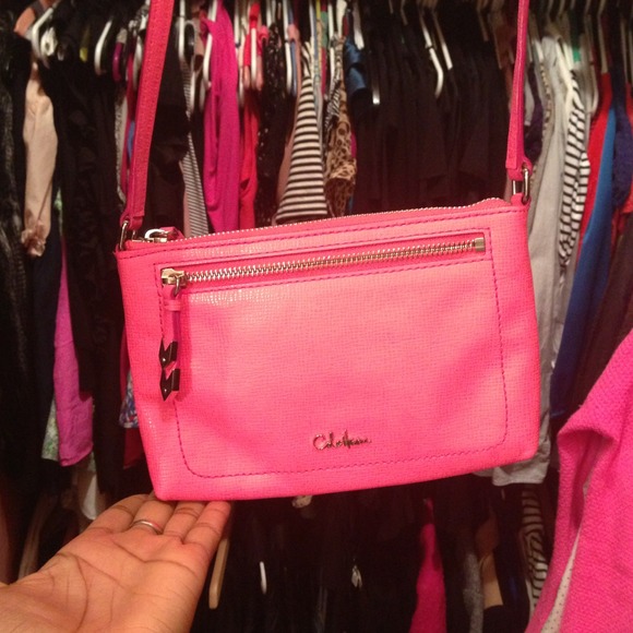 Cole Haan pink cross body purse