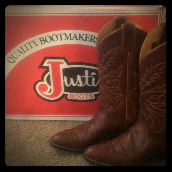 Justin Deer skin Boots