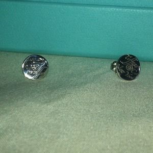 Authentic sterling silver Tiffany & Co earrings.
