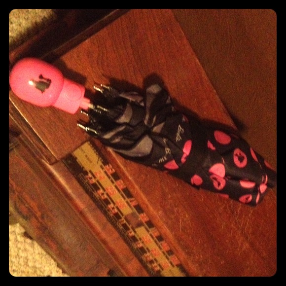 Black and Pink Barbie Umbrella