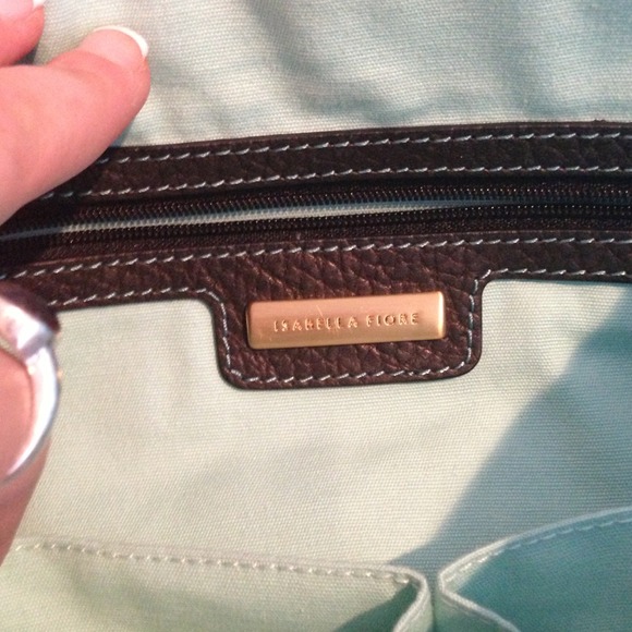 Hand painted leather cross body bag - Picture 4 of 4