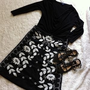 Very cute black and white skirt