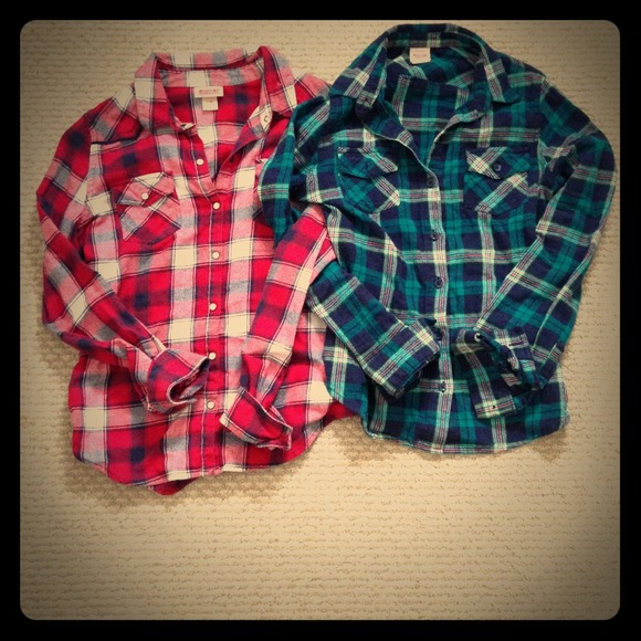 🚫Traded🚫Target mossimo plad flannel shirts - Picture 1 of 4