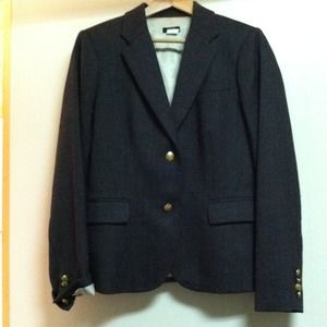 Reduced!  JCrew grey wool schoolboy blazer.