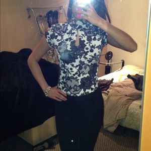 Beautiful Patterned Top by Express