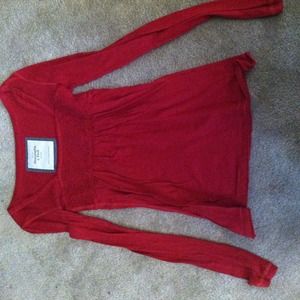 Babydoll-style long sleeve top