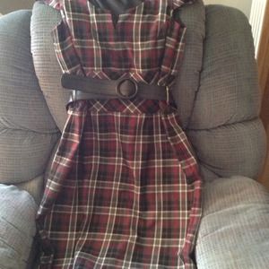 Plaid dress barn dress