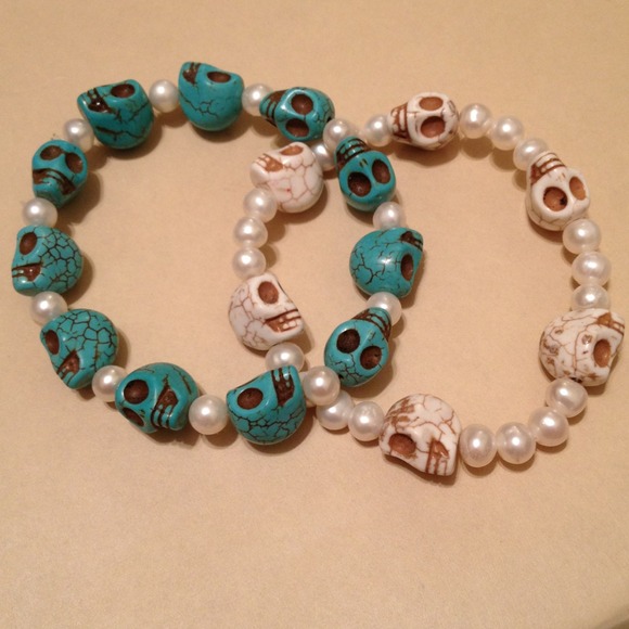 Skull bracelet SET