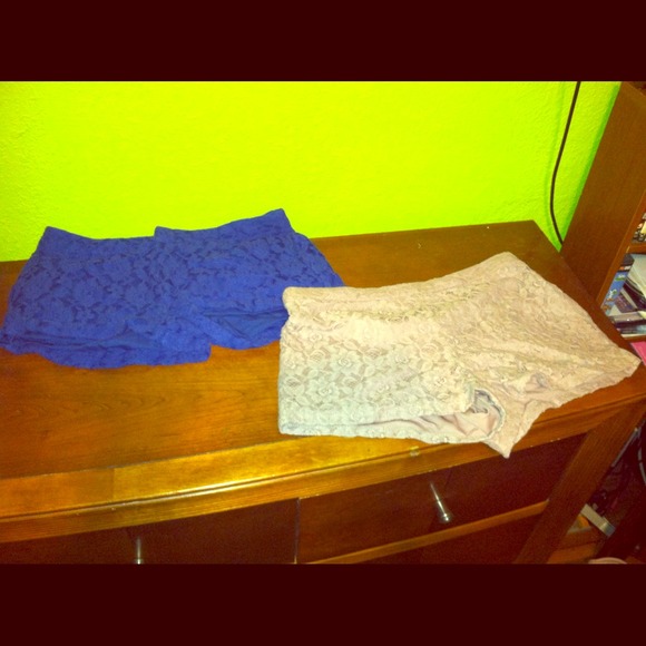 Brand new lace shorts