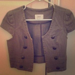 Jean short sleeve jacket