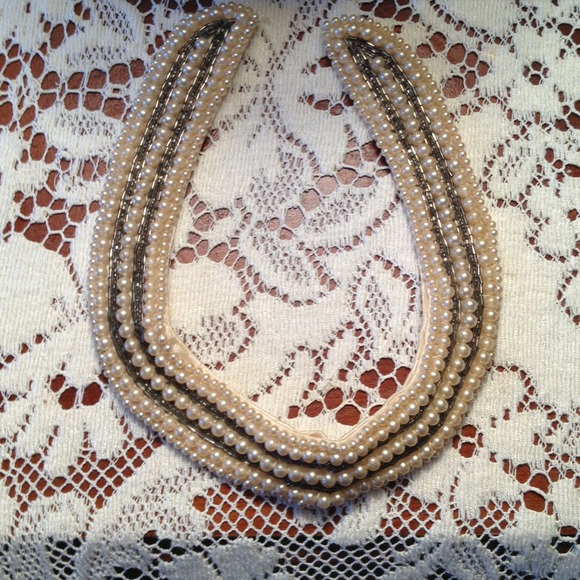 Vintage Beaded Pearl Collar 1940's-50's