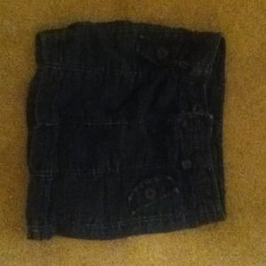 short denim skirt