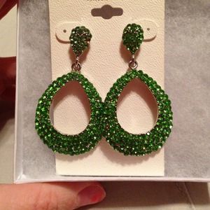 Green earrings
