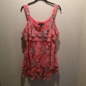 Frilly floral top