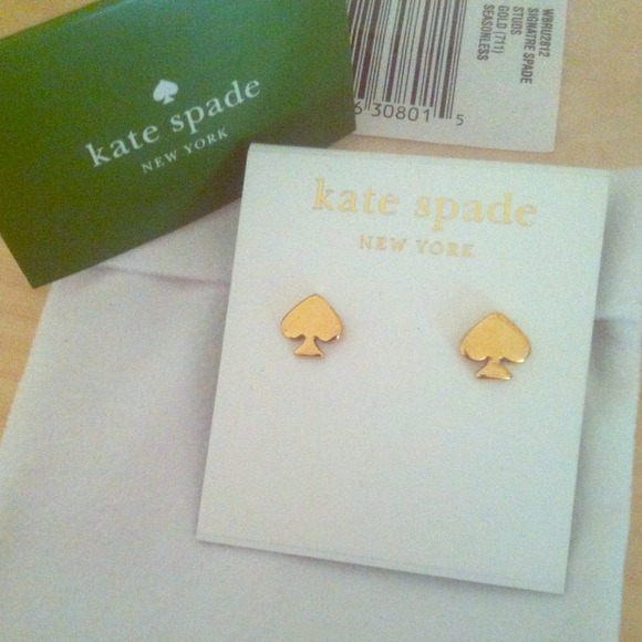 SOLD Kate Spade Signature Spade Studs