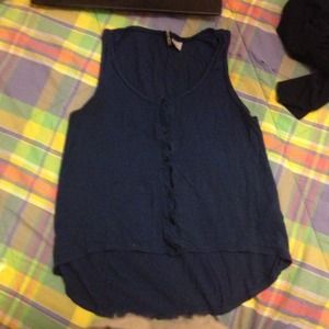Navy Blue Sleeveless Top
