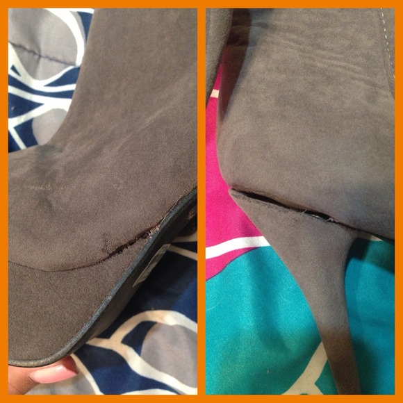 Forever 21 gray bow booties - Picture 4 of 4