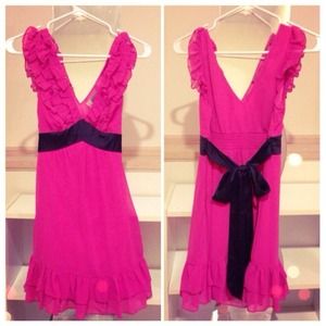 ♦Reduced♦Sheer hot pink dress