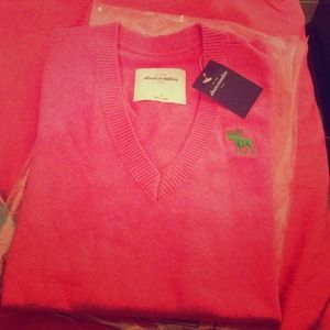 solid pink Abercrombie sweater