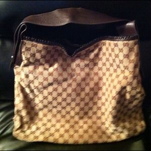 Beige & Brown Gucci Hobo