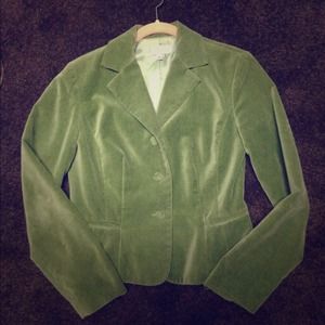 Sz 6 green velvet blazer